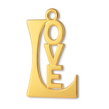 24ct Pure Gold - Love Monogram Charm