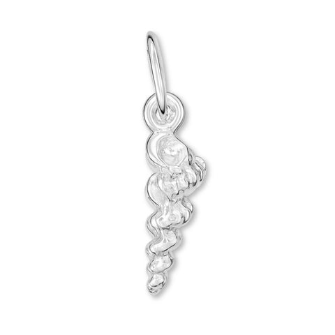 999 Pure Silver - Spindle Shell Charm