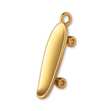 24ct Pure Gold - Old-School Penny Skateboard Charm