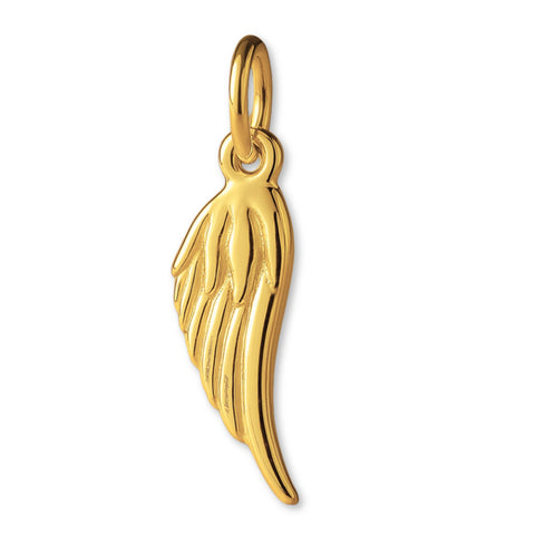 24ct Pure Gold - Feathered Wing Charm