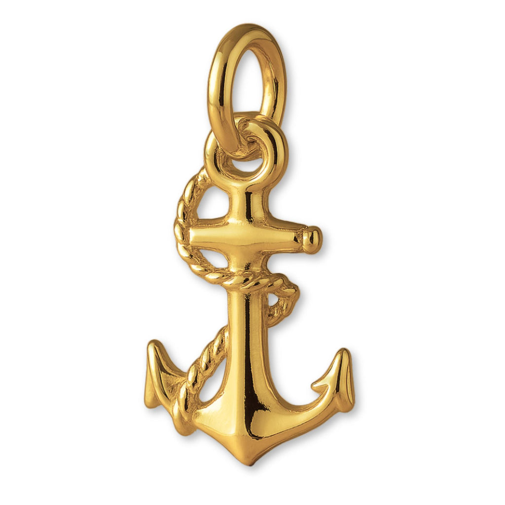 24ct Pure Gold - Roped Anchor Charm