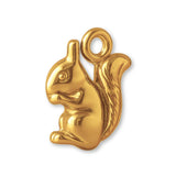 24ct Pure Gold - American Red Squirrel Charm