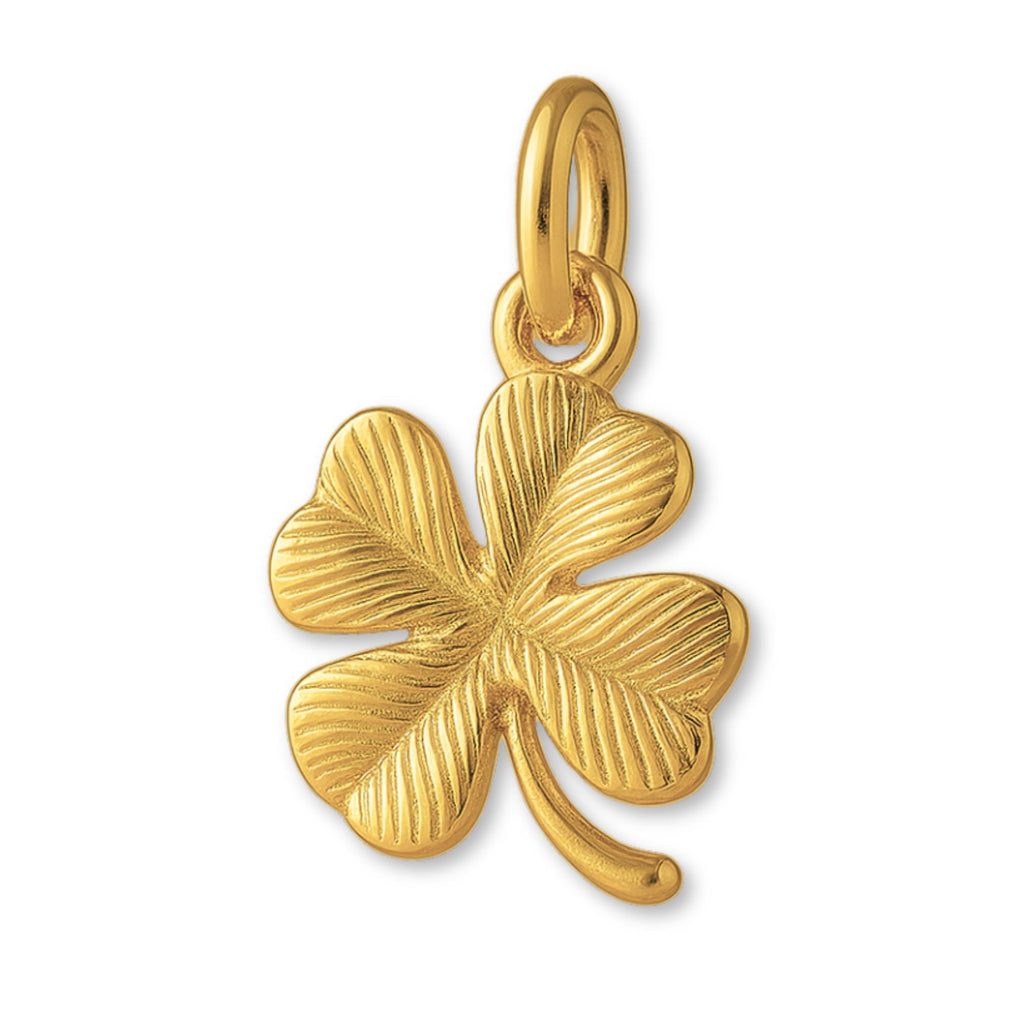 24ct Pure Gold - Ornate Four-Leaf Clover Charm