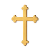 24ct Pure Gold - Trefoil Crucifix Charm