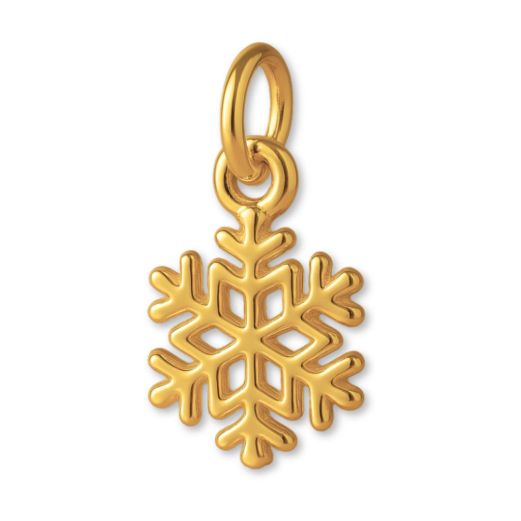 24ct Pure Gold - Classic Snowflake Charm