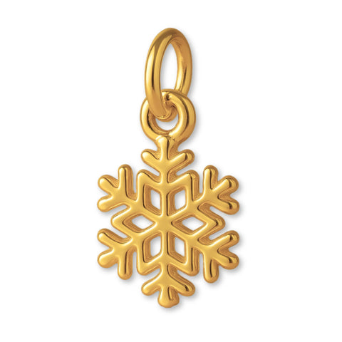24ct Pure Gold - Classic Snowflake Charm