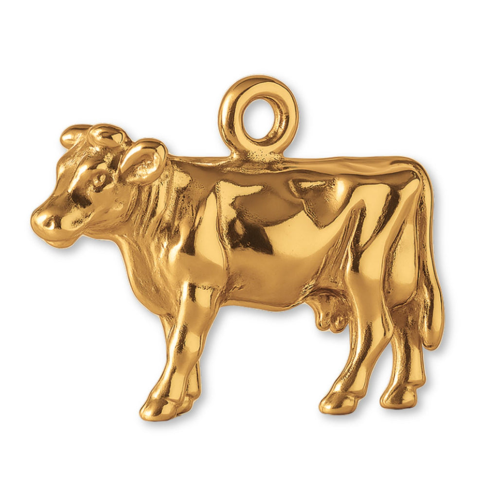 24ct Pure Gold - Farmyard Dairy Cow Charm