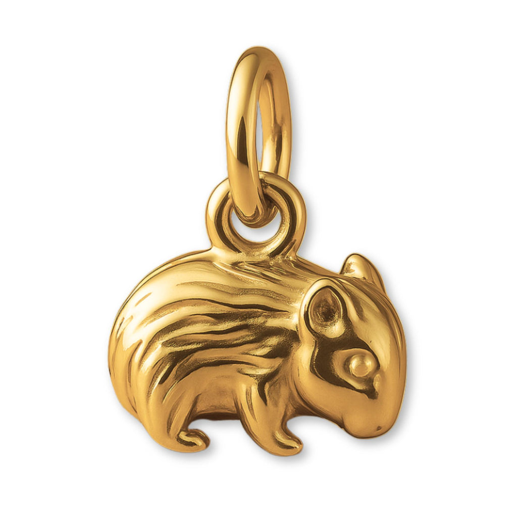 24ct Pure Gold - Australian Wombat Charm