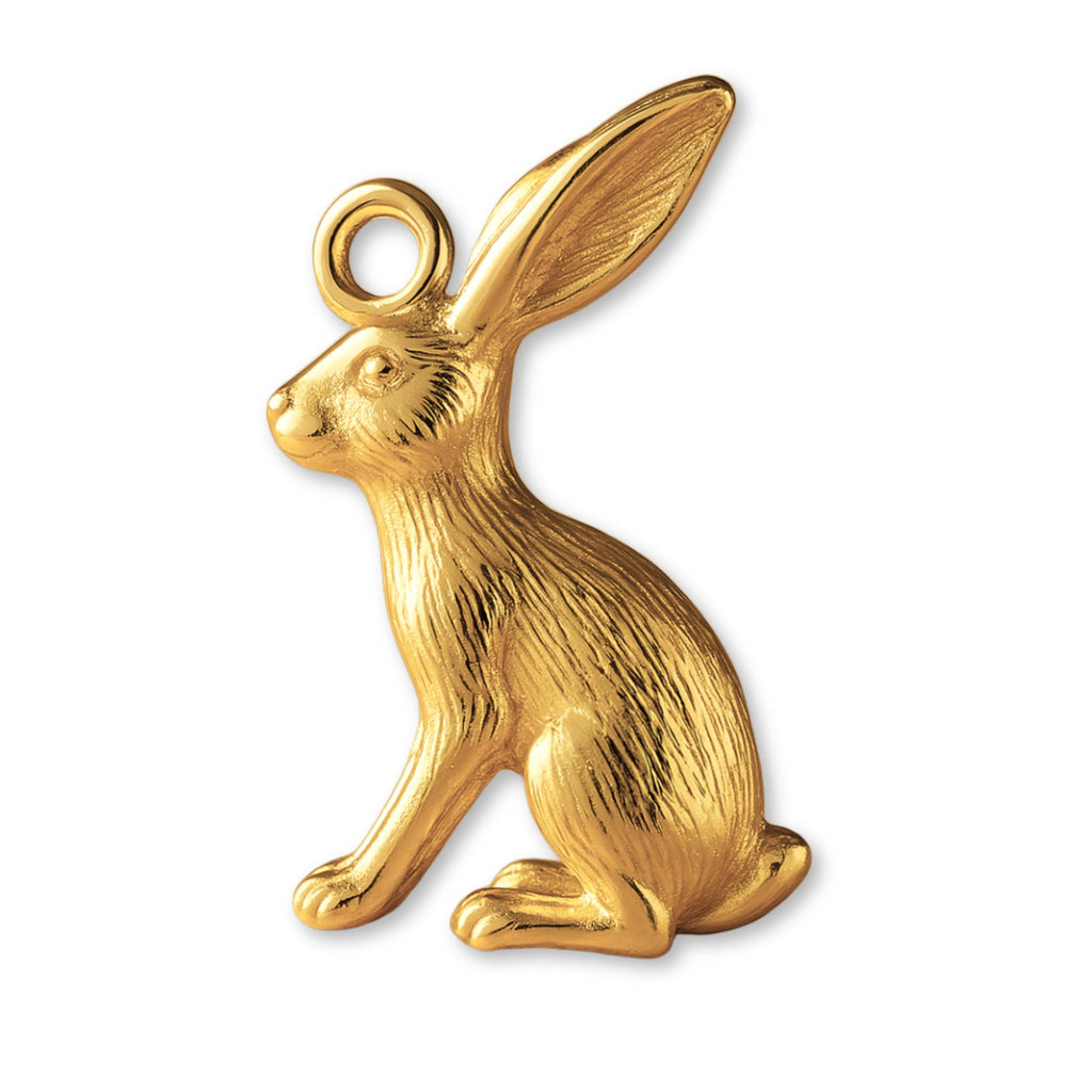 24ct Pure Gold - Scrub Hare Charm