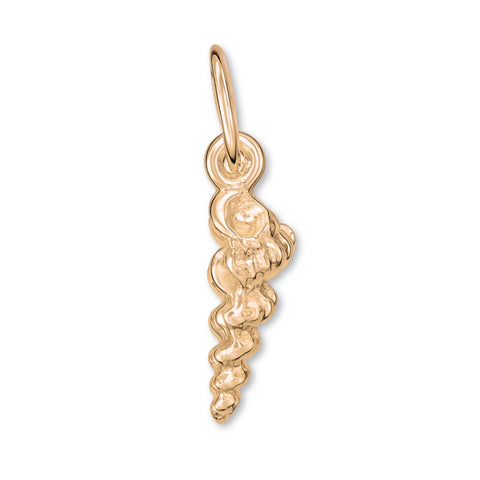 9ct Rose Gold - Spindle Shell Charm