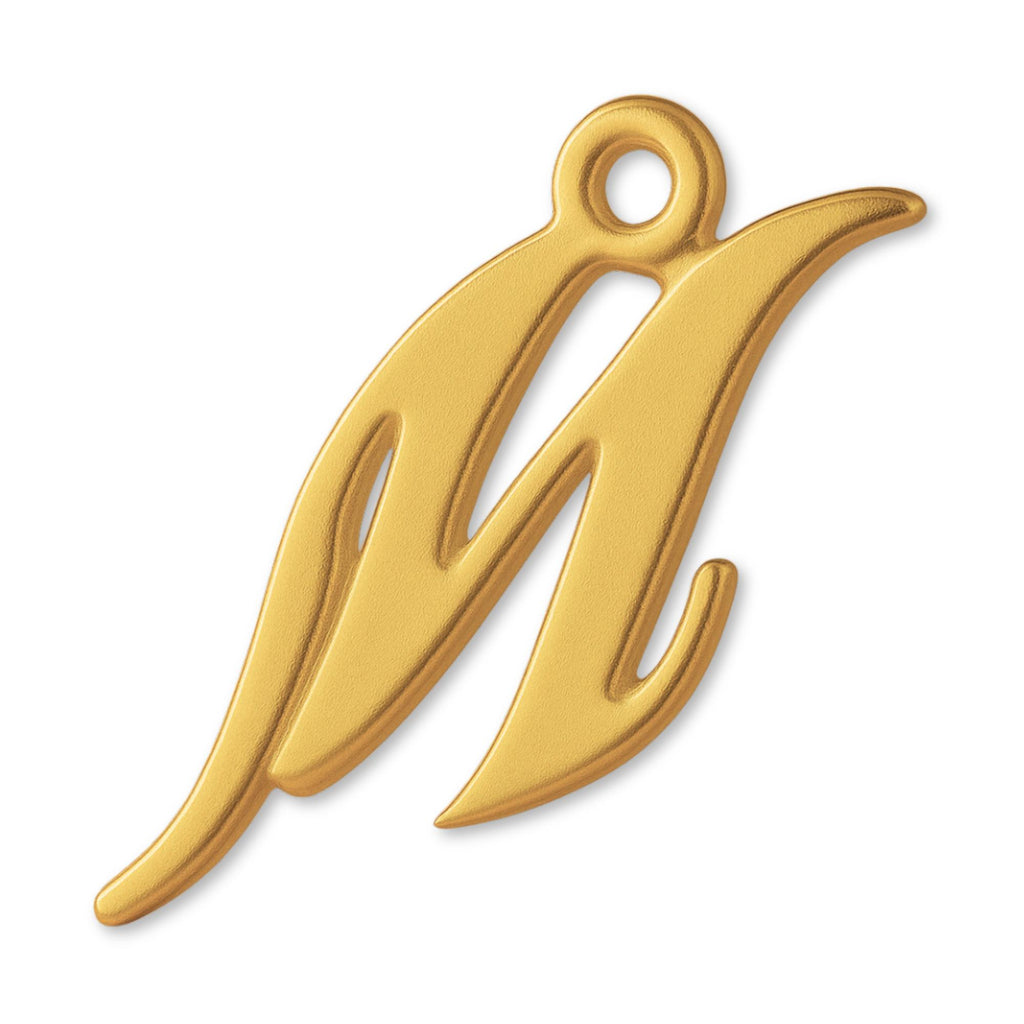 24ct Pure Gold - Cursive Letter Charm
