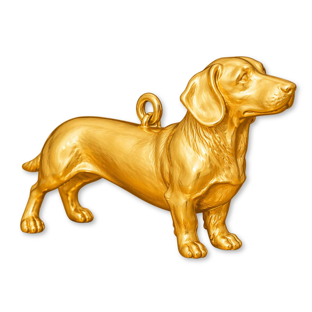 24ct Pure Gold - Dachshund Dog Charm