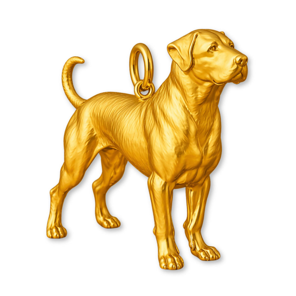 24ct Pure Gold - Rottweiler Dog Charm