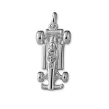9ct White Gold - Formula 1 Racing Car Charm