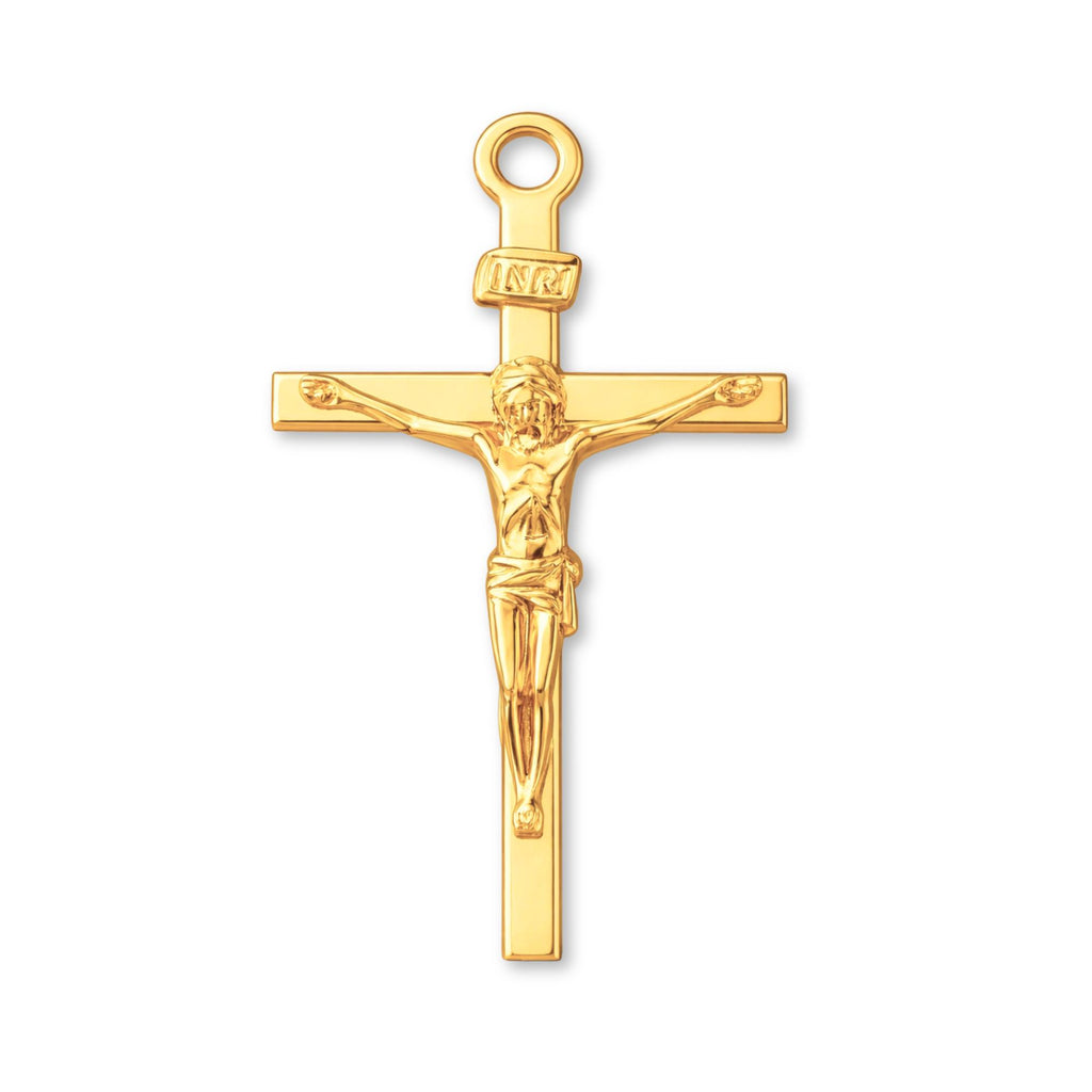 24ct Pure Gold - Traditional Jesus Crucifix Charm