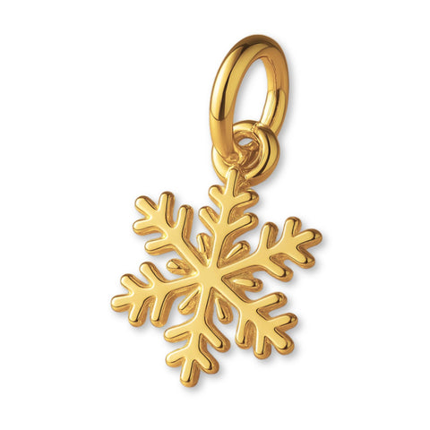 24ct Pure Gold - Delicate Snowflake Charm