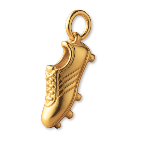 24ct Pure Gold - Studded Football Boot Charm