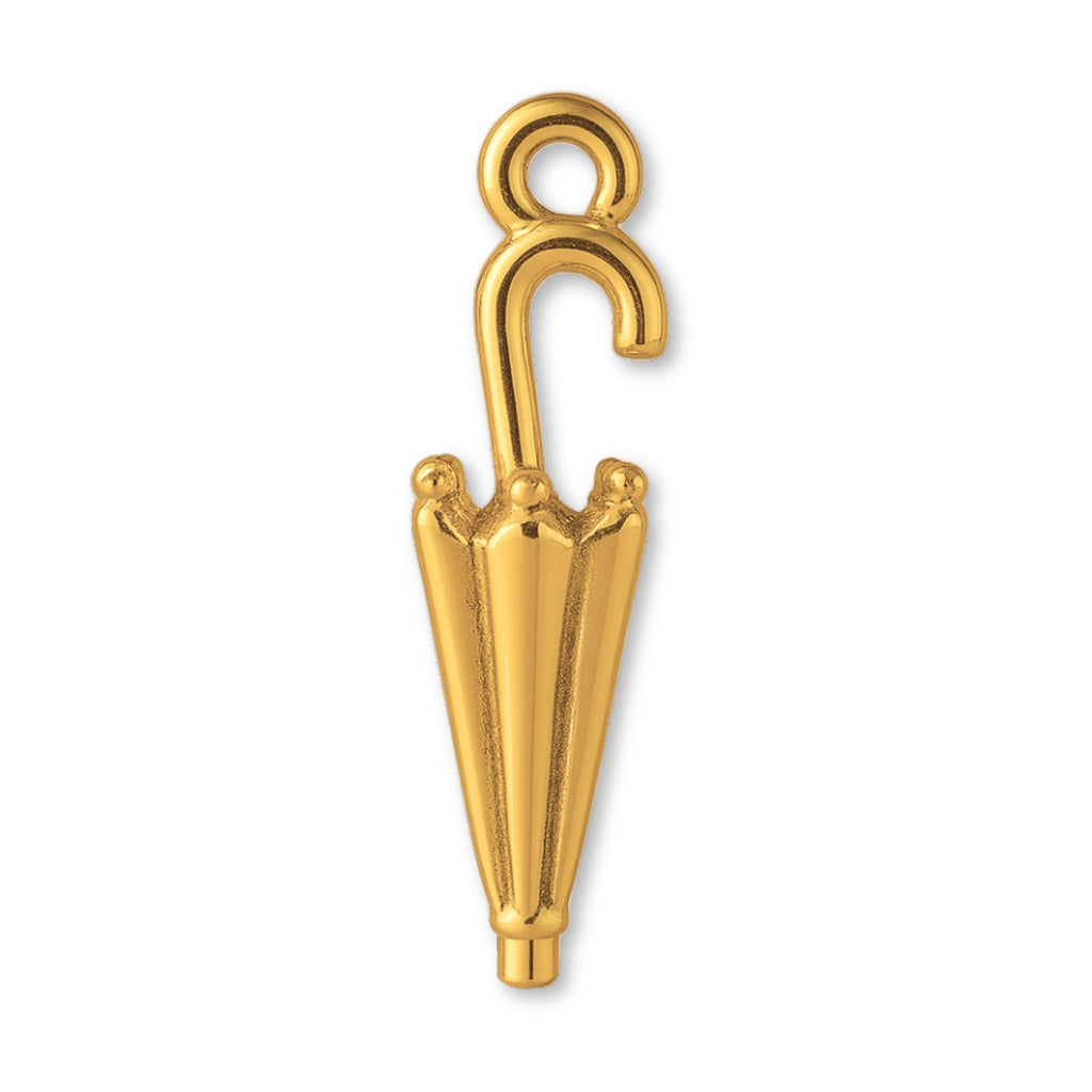24ct Pure Gold - Classic Umbrella Charm