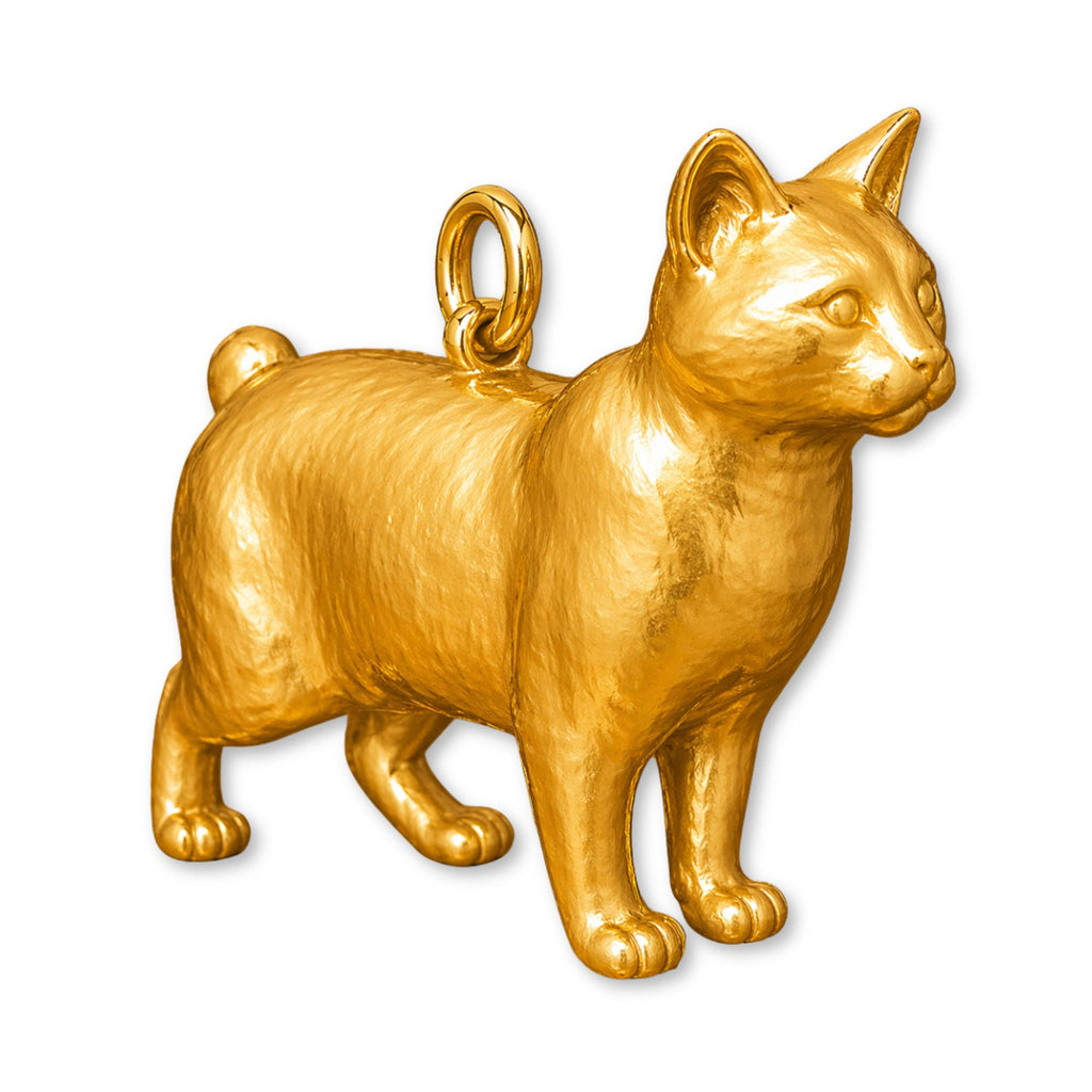 24ct Pure Gold - Pixiebob Cat Charm