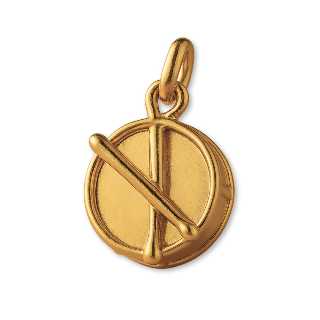 24ct Pure Gold - Parade Snare Drum Charm