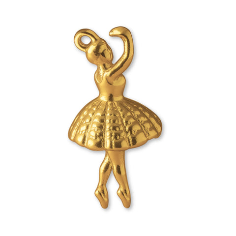 24ct Pure Gold - Vintage Ballerina Charm