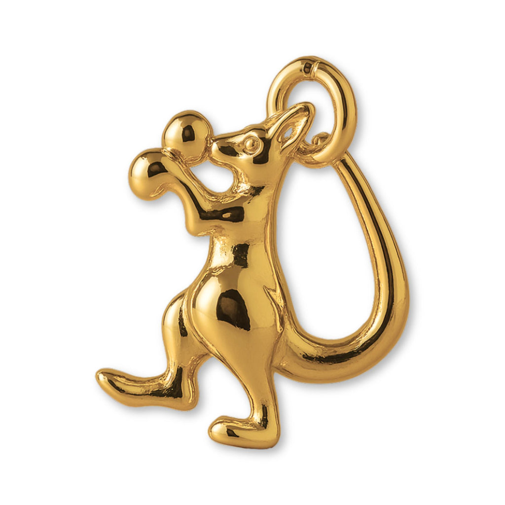 24ct Pure Gold - Boxing Kangaroo Charm