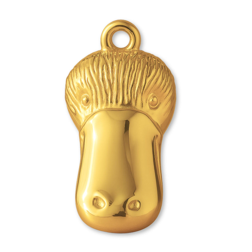 24ct Pure Gold - Platypus Head Charm