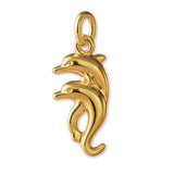 24ct Pure Gold - Twin Dolphins Charm