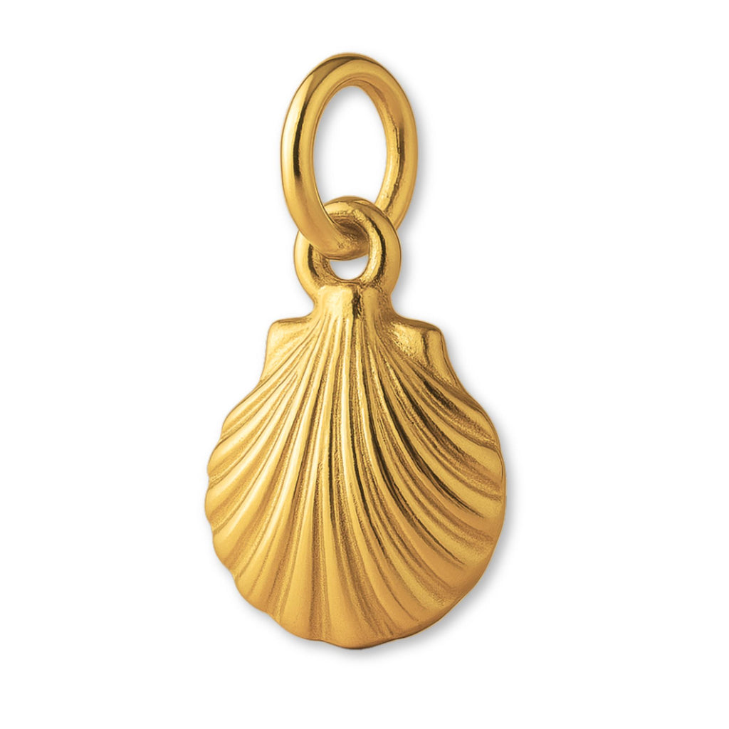 24ct Pure Gold - Clam Cockle Shell Charm