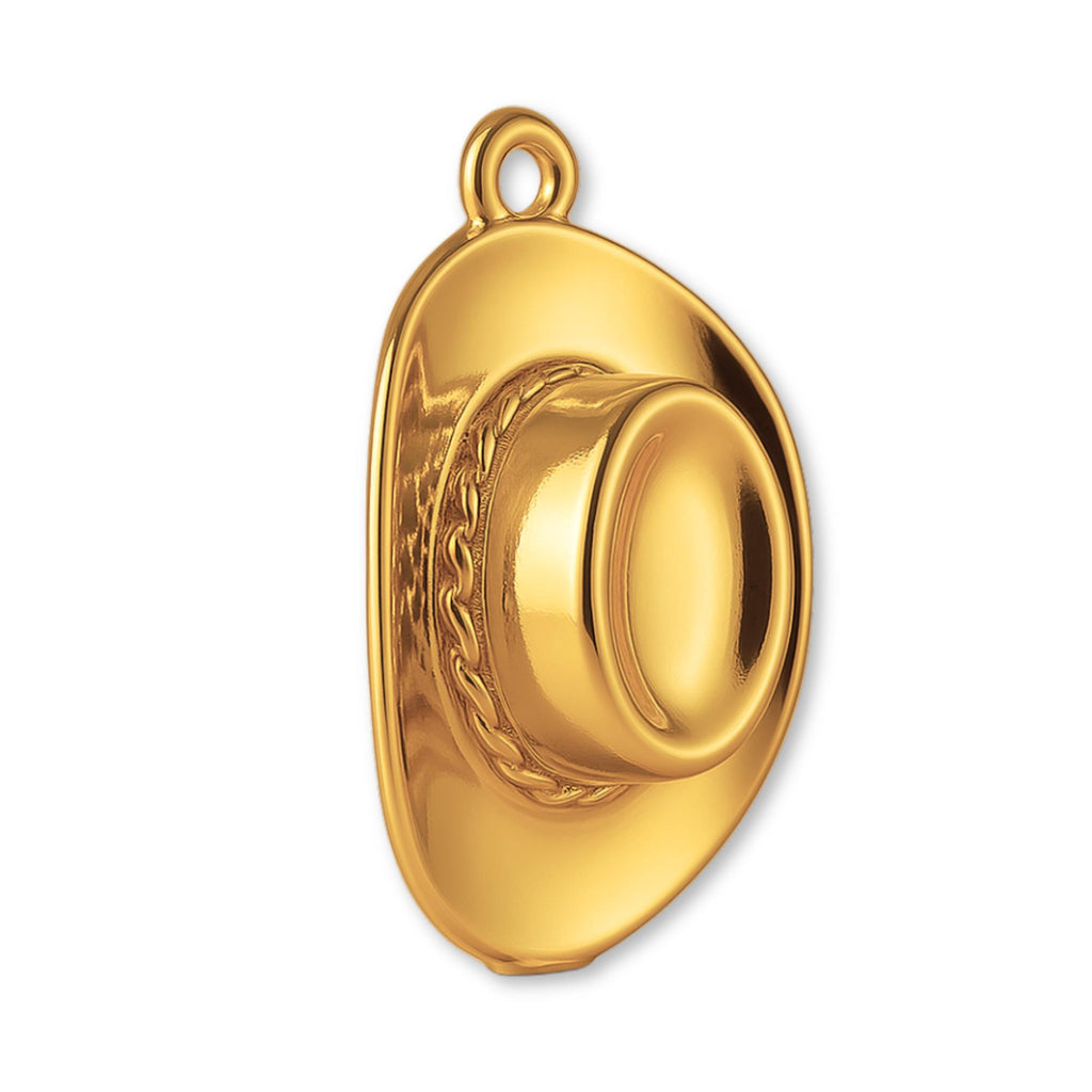 24ct Pure Gold - Akubra Hat Charm