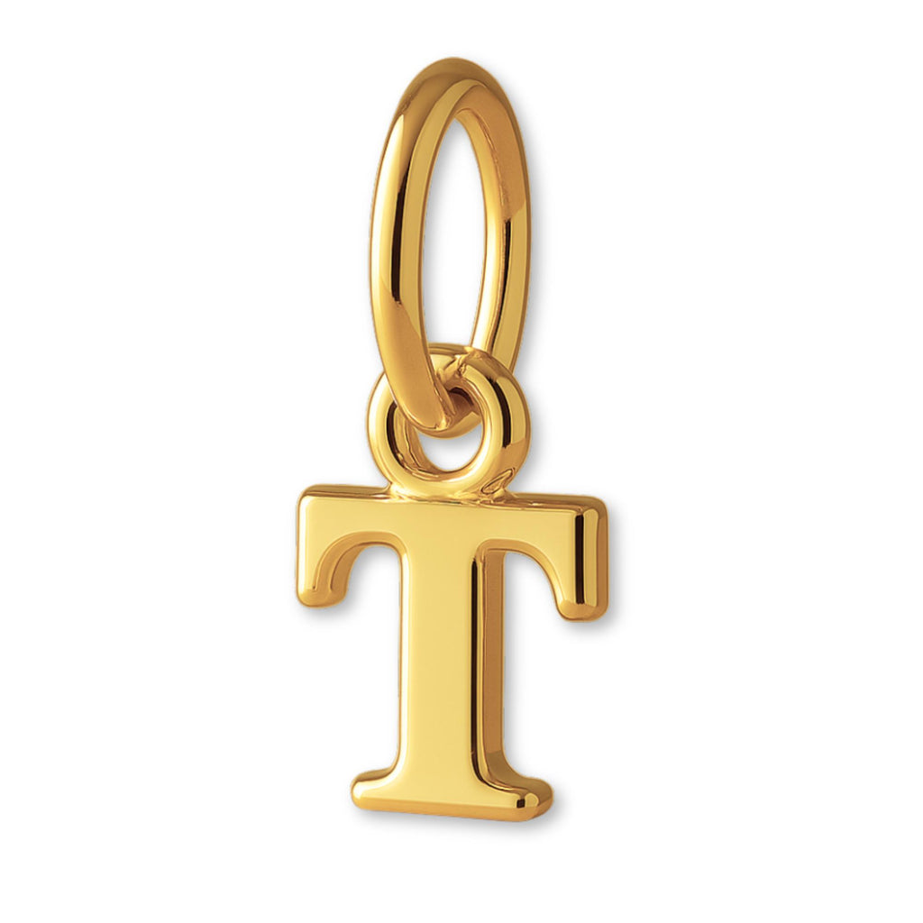 14ct Gold Plated - Petite Letter Charm