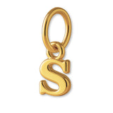 14ct Gold Plated - Petite Letter Charm