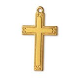 24ct Pure Gold - Artisan Crucifix Charm