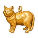 24ct Pure Gold - Manx Cat Charm