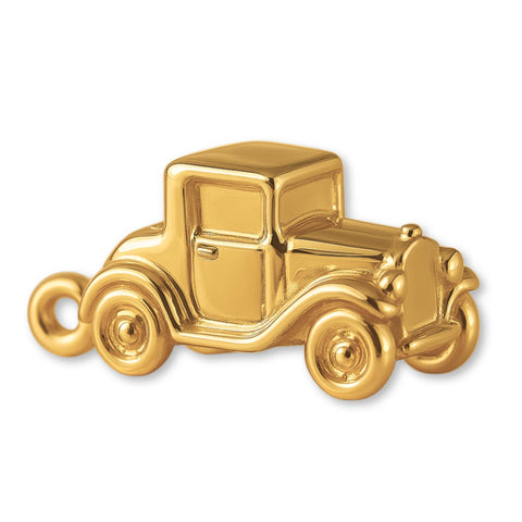 24ct Pure Gold - Classic 1920s Coupe Car Charm