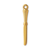 24ct Pure Gold - Ornate Butter Knife Charm
