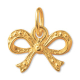 24ct Pure Gold - Sculpted Ribbon Bow Charm
