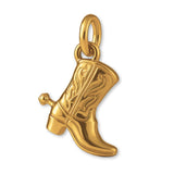 24ct Pure Gold - Western Cowboy Boot Charm
