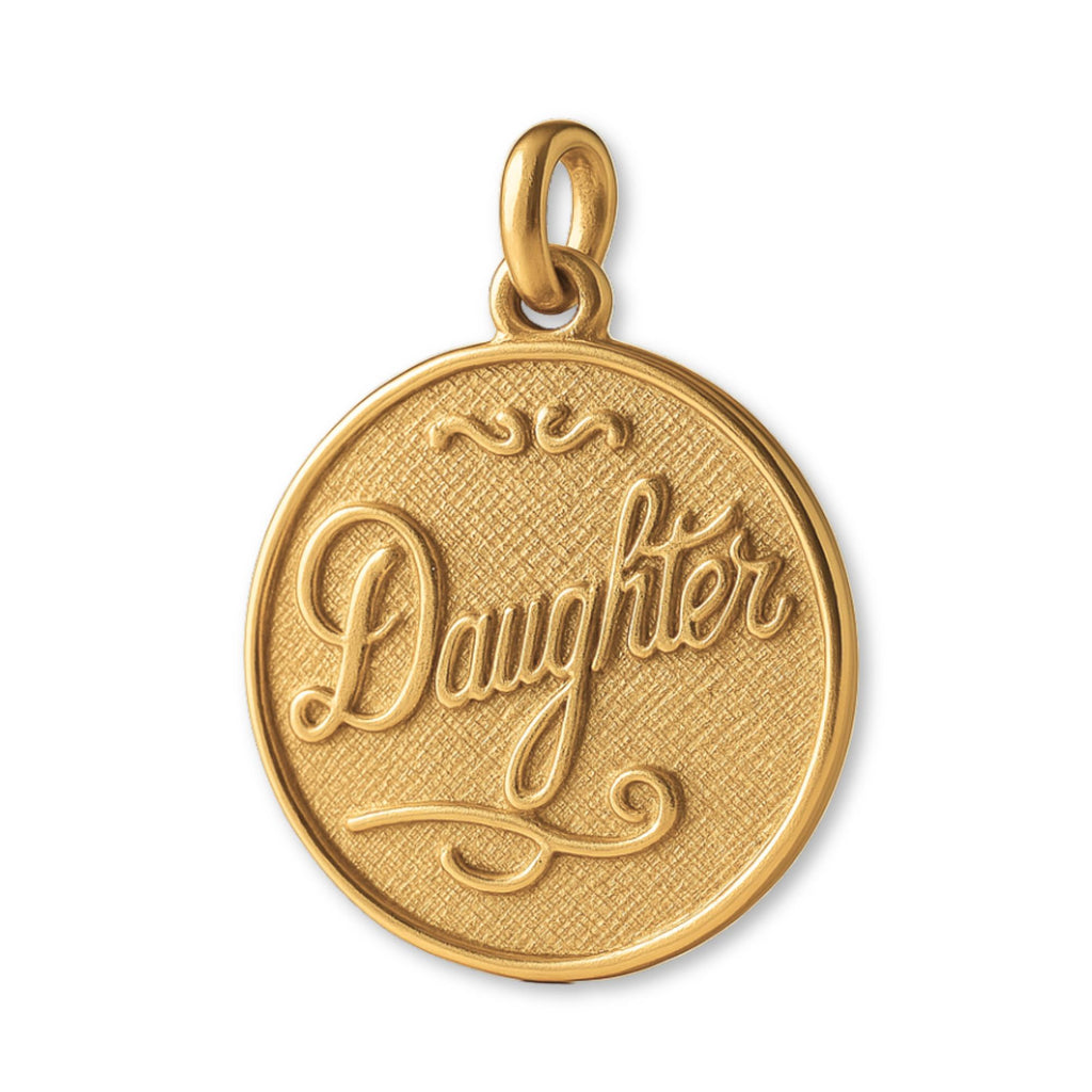 24ct Pure Gold - Daughter Amulet Charm