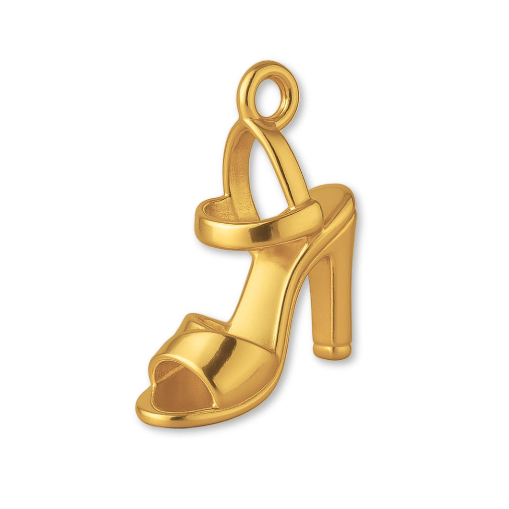 24ct Pure Gold - Ankle Strap Heels Charm