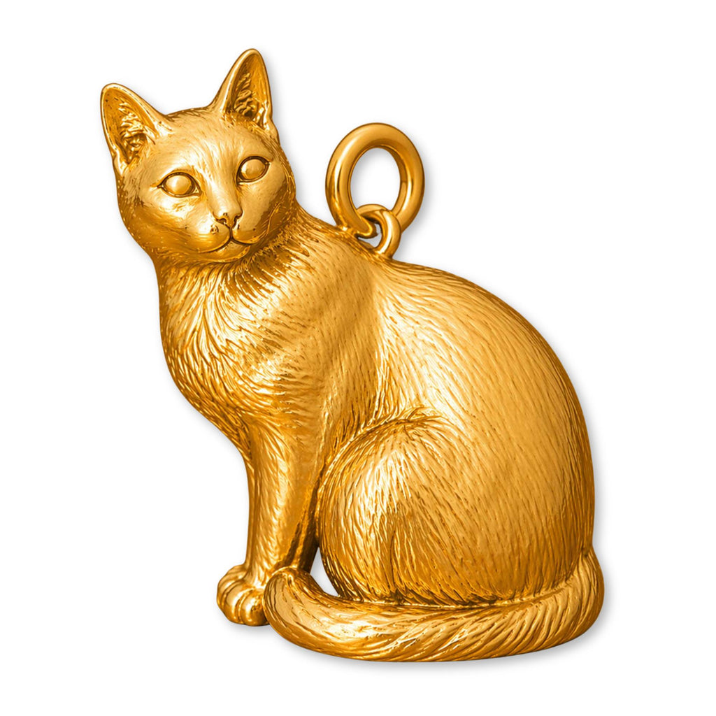 24ct Pure Gold - Siamese Cat Charm