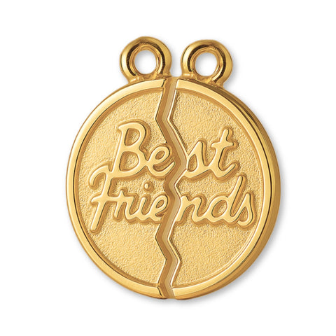 24ct Pure Gold - Classic Best Friends Amulet Charm