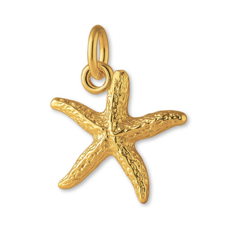 24ct Pure Gold - Starfish Sea Star Charm