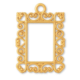 24ct Pure Gold - Heart Frame Charm
