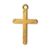 24ct Pure Gold - Heirloom-Style Crucifix Charm