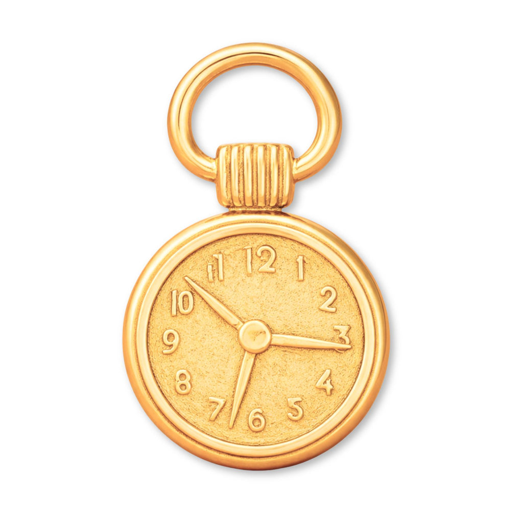24ct Pure Gold - Vintage Pocket Watch Charm