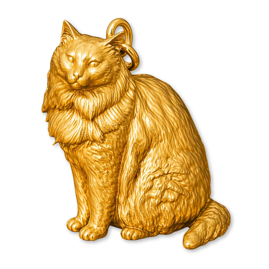 24ct Pure Gold - Nebelung Cat Charm