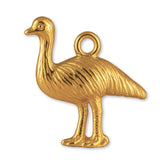 24ct Pure Gold - Australian Emu Charm