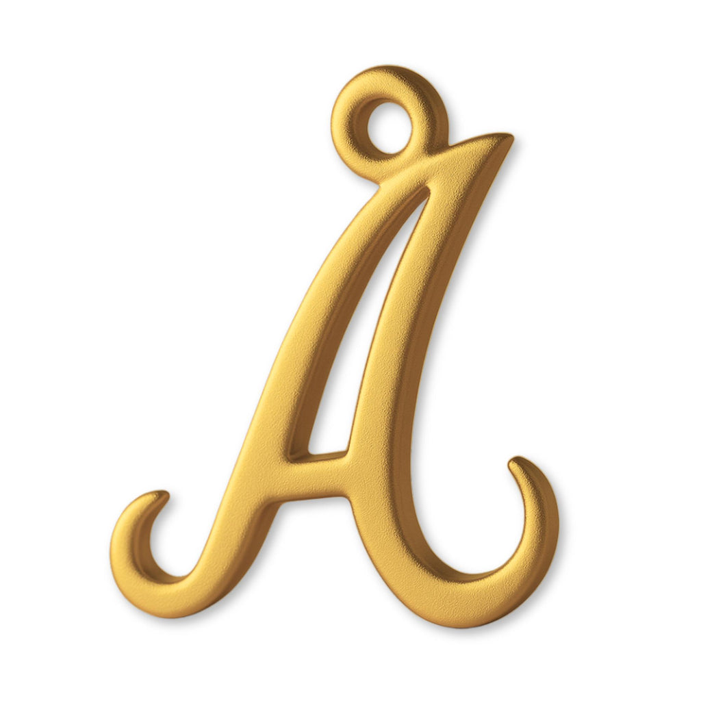 24ct Pure Gold - Cursive Letter Charm
