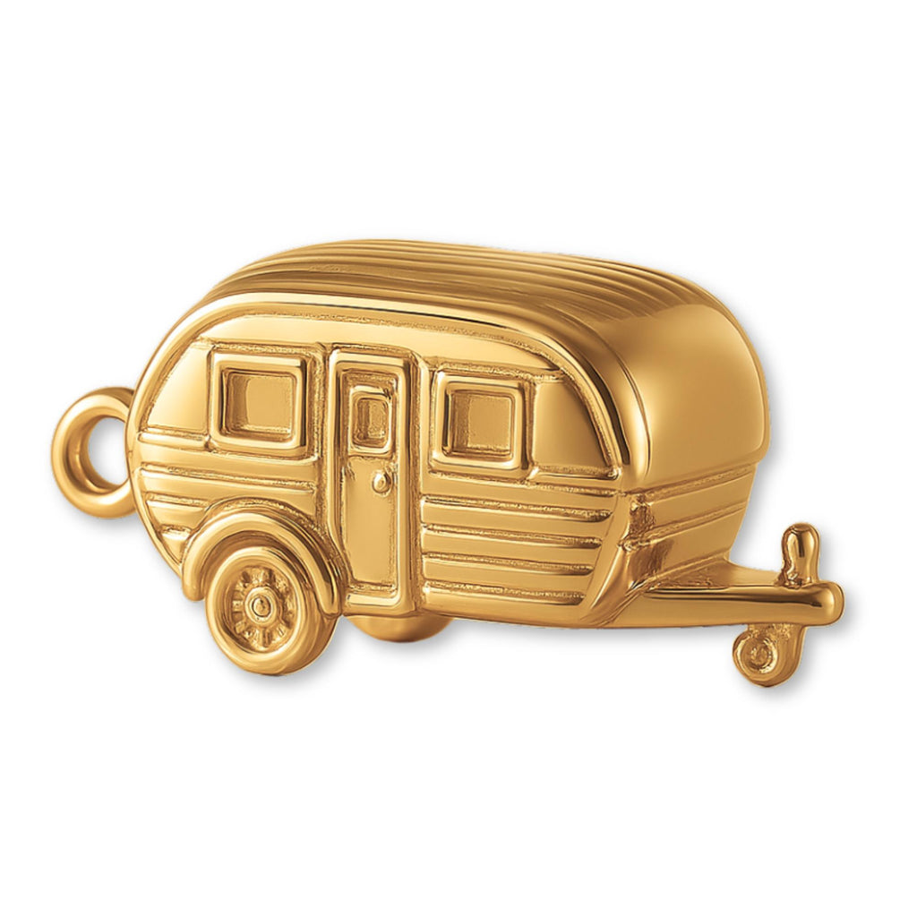 24ct Pure Gold - Vintage Camper Caravan Charm